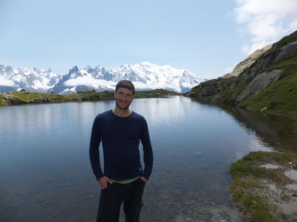 אני באגם הלבן בצרפת